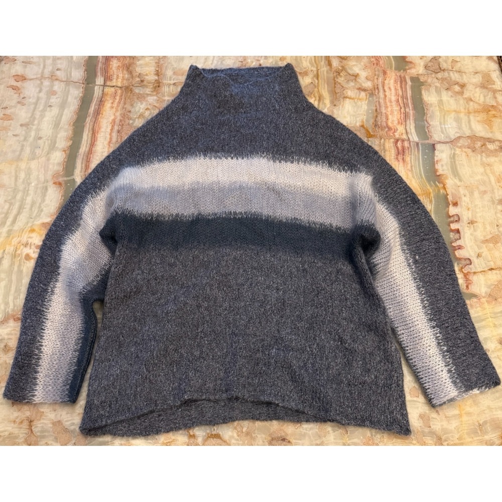Rag & Bone Mens Holland Funnel Neck Sweater Charcoal Gray Long Sleeve Medium‎